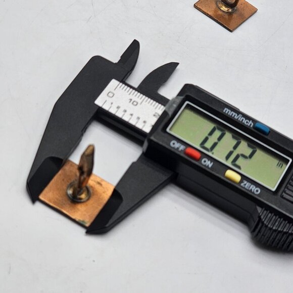 Vintage Cufflinks Copper Toned Square With Geometric Spiral - Picture 5 of 5